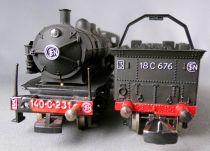 Jouef 8282 Ho Sncf Steam Loco 2-8-0 140 C 231 Consolidation West with Lighting Tender 18C436 Mantes Red Box 2
