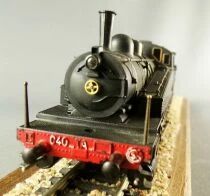 Jouef 8291 Ho Sncf Steam Loco 0-8-0 040TA 112 Batignolles Black Lighting Super Detailled by Clarel Box