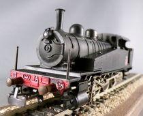 Jouef 8300 Ho Sncf Loco Vapeur 040 TA 112 Cabine Ouverte Batignolles Eclairage Figurines