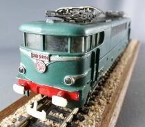 Jouef 833 Ho Sncf Loco Electrique BB 9201 Livr&eacute;e Vert 12V Boite Vitrine