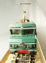 Jouef 8343 Ho Sncf Electric Loco BB 12005 Green Reversed Lighting no Box