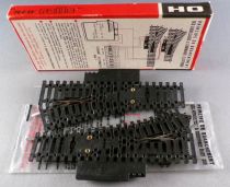 Jouef 84E Ho 2 Aiguillages Electrique à Droite Rails Acier 22°30 R 385 153mm en Boite