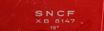 Jouef 851 Ho Sncf Remorque XB 8147 Evreux Autorail Unifié 300CV Picasso