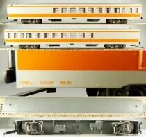 Jouef 8611 5491 5492 5493 5494 Ho Sncf Boxed Turbotrain Set 5 Elements with Lightning