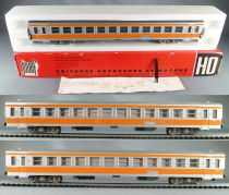 Jouef 8611 5491 5492 5493 5494 Ho Sncf Boxed Turbotrain Set 5 Parts with Light