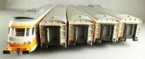 Jouef 8611 5491 5492 5493 5494 Ho Sncf Rame Turbotrain Rtg 5 El&eacute;ments Eclairage Boite Bleue