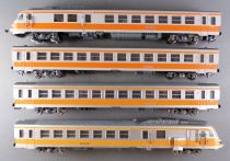 Jouef 8611 5491 5492 5494 Ho Sncf Rame Turbotrain Rtg 4 Eléments Eclairage sans Boite