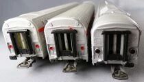 Jouef 8640 + 8650 Ho Sncf 2 Voitures Tee PBA Ile de France 3 A8tu Inox Am&eacute;nag&eacute;e + Fourgon A2Dx Eclair&eacute;s Boite Vitrine