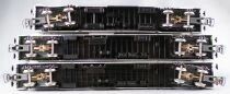 Jouef 8640 + 8650 Ho Sncf 2 Voitures Tee PBA Ile de France 3 A8tu Inox Am&eacute;nag&eacute;e + Fourgon A2Dx Eclair&eacute;s Boite Vitrine