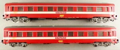Jouef 8670 Ho Sncf 2 Voitures Y Uic A9 1�re Classe Livr�e Rouge Capitole sans Boite