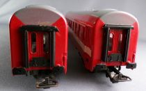 Jouef 8670 Ho Sncf 2 x Y Uic Coach A9 1st Class Red Livery no Box