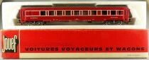 Jouef 8690 Ho Sncf Dev Type Restaurant Coach Red Livery Red Box