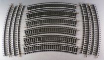 Jouef 870 Ho 10 Steel Curved Rails R 385 15° Very Good Condition