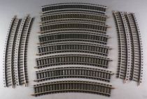 Jouef 870 Ho 12 Steel Curved Rails R 385 15° Very Good Condition