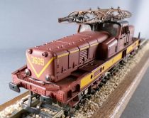 Jouef 8845 Ho Cfl Loco Electrique BB 3609 Brun Jaune sans Moteur sans Boite