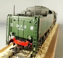 Jouef HJ2036 Ho Sncf Steam Loco 2-8-2 13 P 184 Tender 34 P 13 Montargis Green/Black Digitalized Near Mont in Box