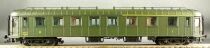 Jouef HJ4000 Ho Sncf Voiture Ocem R. A. A3B5 myfi 4864 1&egrave;re/2&egrave;me Classe Livr&eacute;e Vert Toit Vert Epoque III Proche Neuve Boite