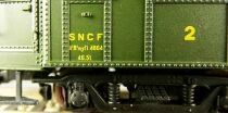 Jouef HJ4000 Ho Sncf Voiture Ocem R. A. A3B5 myfi 4864 1&egrave;re/2&egrave;me Classe Livr&eacute;e Vert Toit Vert Epoque III Proche Neuve Boite