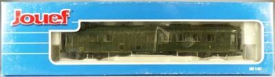 Jouef HJ4002 Ho Sncf Ocem Exposed Rivets B4Dmyi 34062 2nd Class/Van Green Black Roof Era III Mint in Box