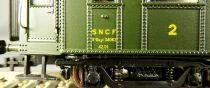 Jouef HJ4002 Ho Sncf Ocem Exposed Rivets B4Dmyi 34062 2nd Class/Van Green Black Roof Era III Mint in Box