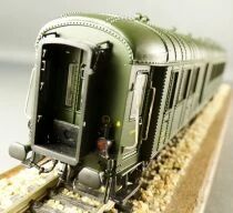 Jouef HJ4002 Ho Sncf Ocem Exposed Rivets B4Dmyi 34062 2nd Class/Van Green Black Roof Era III Mint in Box