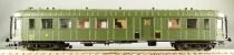 Jouef HJ4002 Ho Sncf Voiture Ocem R. A. B4Dmyi 34062 2&egrave;me Classe Fourgon Livr&eacute;e Vert Toit Noir Epoque III Proche Neuve Boite