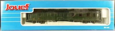 Jouef HJ4026 Ho Sncf Voiture Ocem R. A. A3B5 myfi 5857 1�re/2�me Classe Livr�e Vert Toit Noir Epoque III Proche Neuve Boite