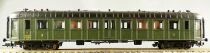 Jouef HJ4027 Ho Sncf Voiture Ocem R. A. C9 myfi 54610 3&egrave;me Classe Livr&eacute;e Vert Toit Noir Epoque III Proche Neuve Boite