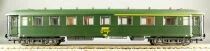 Jouef HJ4057 Ho Sncf Voiture type N36/37-DRG pour Express ex Dr 1&egrave;re/2&egrave;me Cl A3B5 50 87 38-20 153-4 Vert Epoque III Neuve Boite