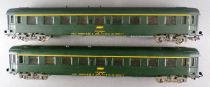 Jouef Ho Sncf 2 x Uic Coach A9 1st Class Green Livery no Box