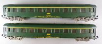 Jouef Ho Sncf 2 x Uic Coach A9 1st Class Green Livery no Box