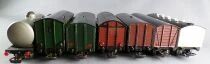 Jouef Ho Sncf Lot de 7 Wagons Marchandises Repeint sans Boite