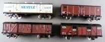Jouef Ho Sncf Lot of 7 Freightr Repainted Wagons no Box
