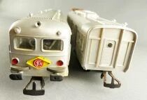 Jouef M761E Ho Sncf Stainless Steel Budd Z5154 Train Set Lighting no Box