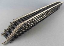 Jouef Mehano Ho 5 Rails Droits Maillechort 229mm 31 Traverses Etat Neuf