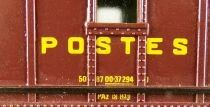 Jouef Prestige 5651 Ho Sncf Voiture Postale Ocem 21,6M Bureau Ambulant Paz 508700-37294-1 Eclairage Boite