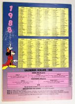 Journal de Mickey - Calendrier 1988