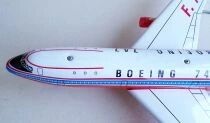 Joustra Ceji R&eacute;f 2896 - Avion Boeing F- 747 T&ocirc;le & Plastique Filoguid&eacute; en Boite