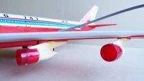 Joustra Ceji R&eacute;f 2896 - Avion Boeing F- 747 T&ocirc;le & Plastique Filoguid&eacute; en Boite