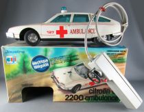 Joustra Ceji Réf 3238 - Citroën CX 2200 Ambulance Tôle & Plastique Filoguidé en Boite