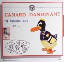 Joustra Ref. 16 - The Waddling Duck - Mechanical Tin Toy 1962