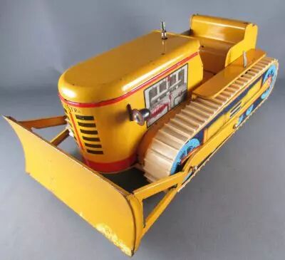 JOUSTRA JOUET EN tôle ancien BULLDOZER à pile Années 1960 EUR 24,50 - FR
