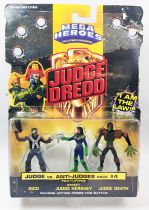 Judge Dredd - Mega Heroes par Mattel (Judge vs Anti-Judges Pack #4) - Rico, Street Judge Hershey & Judge Death 