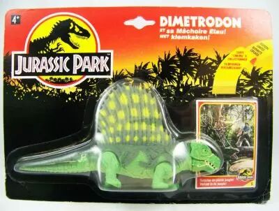 Figurines Jurassic Park 1993 Kenner - Tyrannosaurus & Dimetrodon