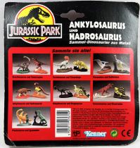 Jurassic Park - Kenner - Figurines Métal - Ankylosaurus & Hadrosaurus (Neuf sous blister)