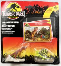 Jurassic Park - Kenner - Metal Figures - Tyrannosaurus & Dimetrodon (mint on card)