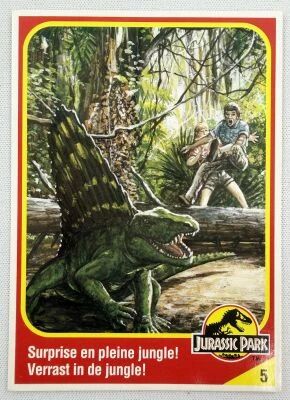 Jurassic Park - Trading Card Kenner 1993 (France / Benelux) - #05 Dimetrodon