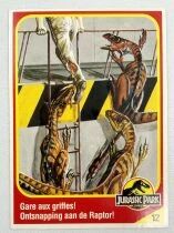 Jurassic Park - Trading Card Kenner 1993 (France / Benelux) - #12 Velociraptor
