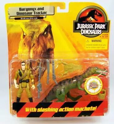 Jurassic Park (Dinosaurs) - Hasbro - Baryonyx and Dinosaur Tracker (mint on card)