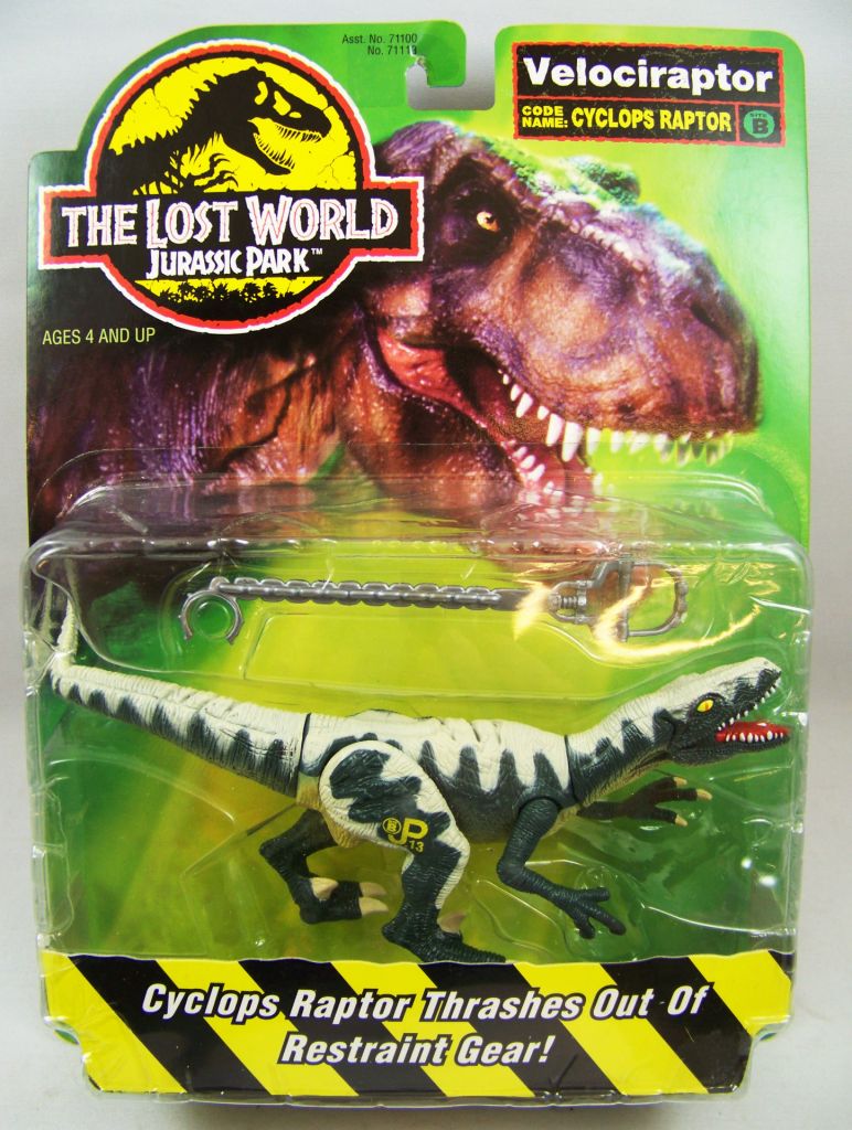 Jurassic Park 2 The Lost World Kenner Velociraptor Cyclop Raptor Mint On Card
